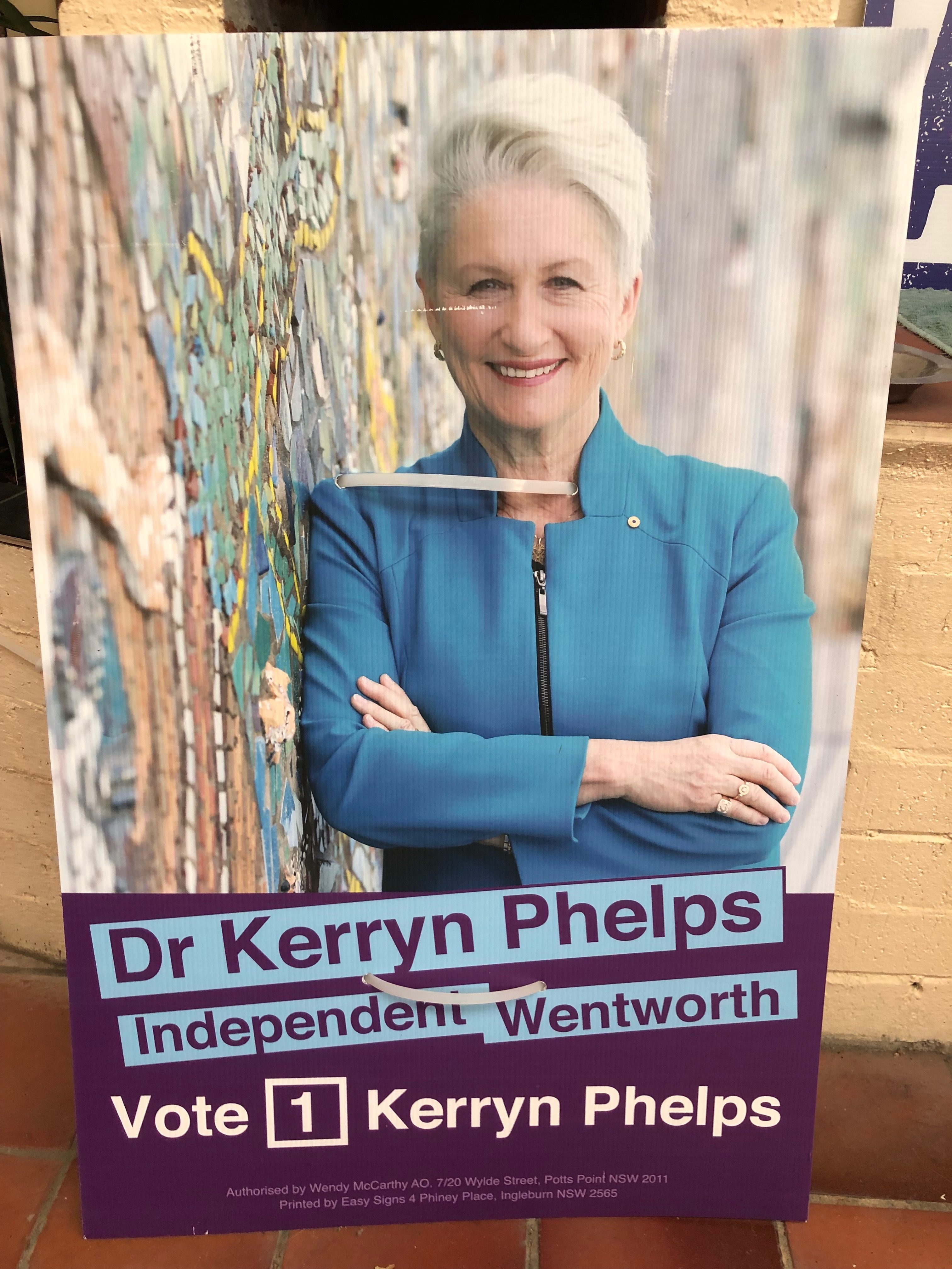 Dr Kerryn Phelps Wentworth Election 2018 Campaign